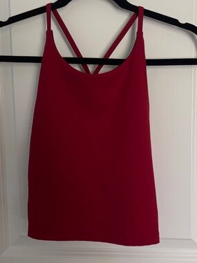Gap Fit Red Strappy Women's Cropped Tank Top
